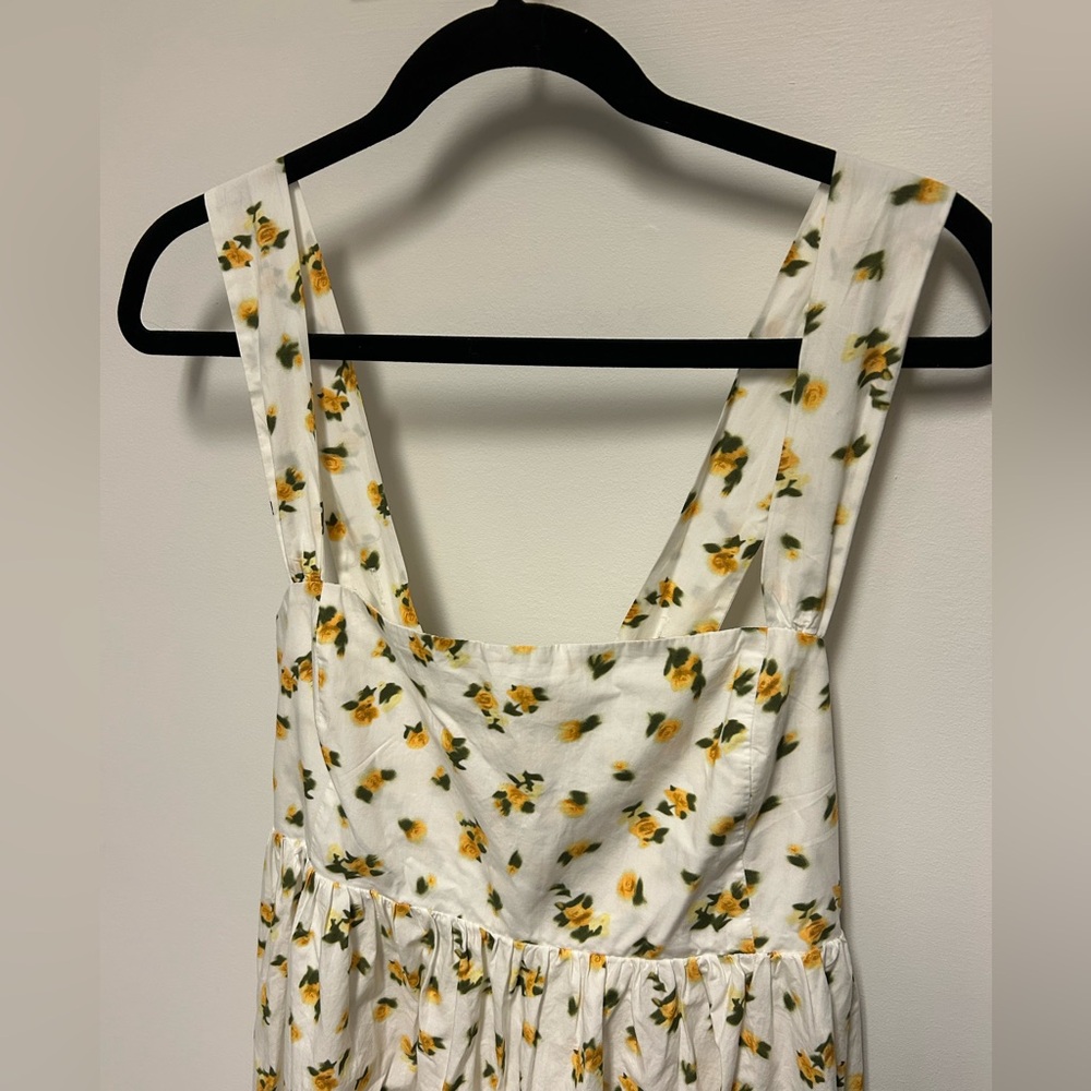 NWT J.Crew Squareneck Midi Dress in budding rose print - Picture 6 of 10